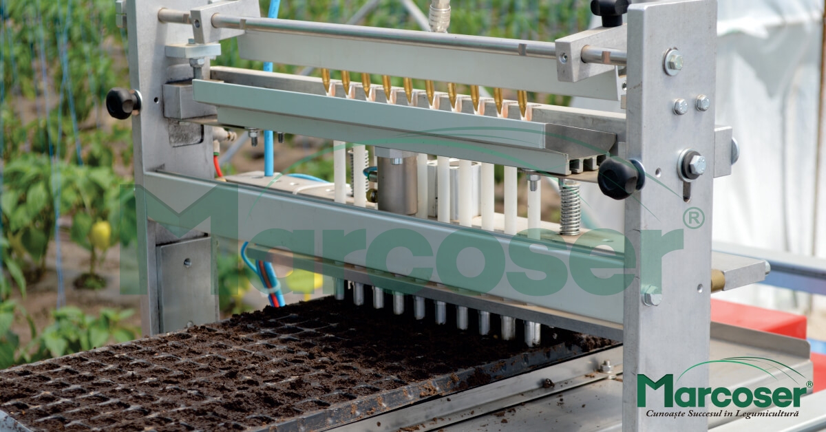 Masina de semanat semiautomata pentru seminte de legume si flori